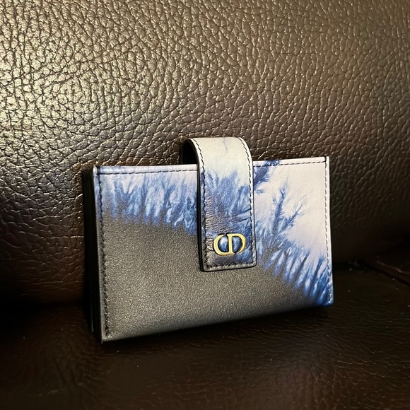 Dior unisex blooms leather CD logo card holder wallet - Picture 2 of 7